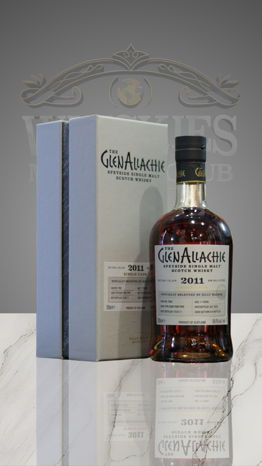 GLENALLACHIE 11Y - SINGLE CASK RUBY PORT PIPE 2011